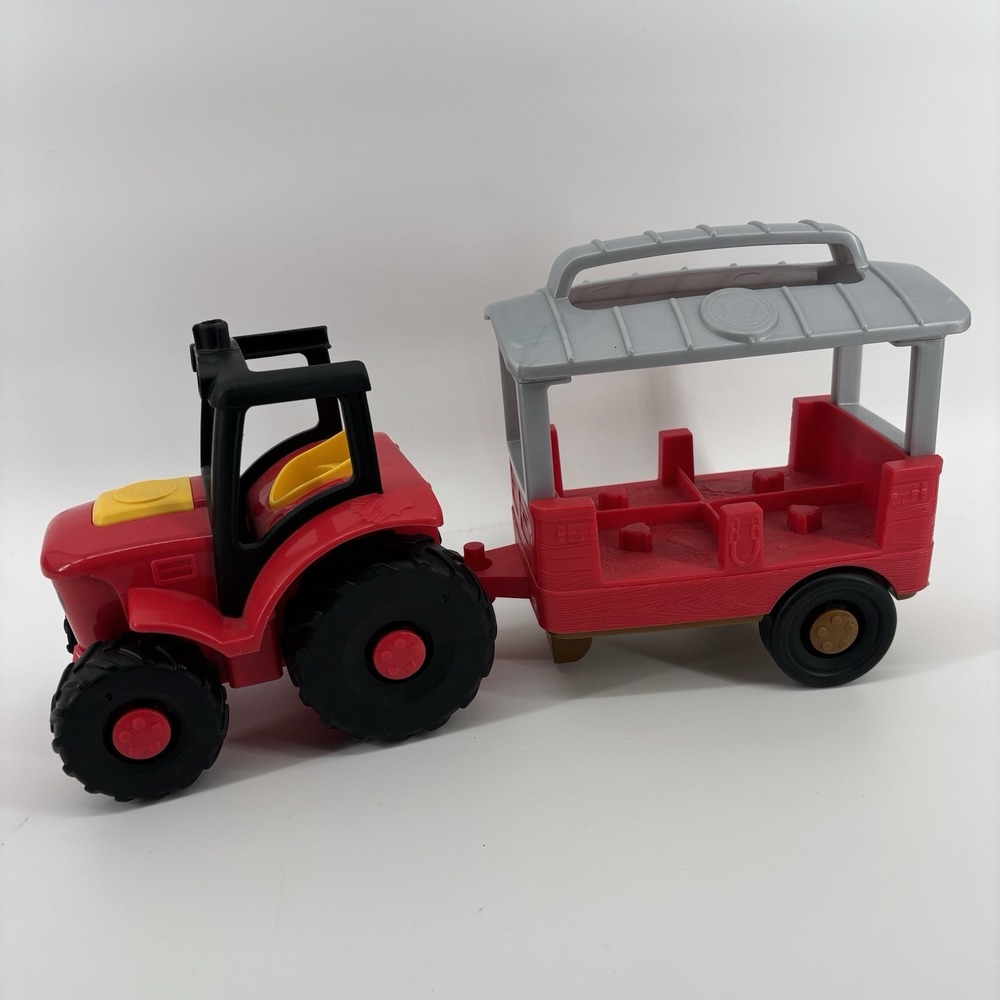 Little People Caring for Animals Tractor And Trailer Talking Sounds Fisher Price